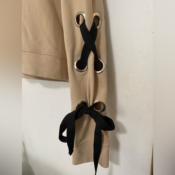 Zara ribbon cropped sweatshirt - Picture 6 of 8